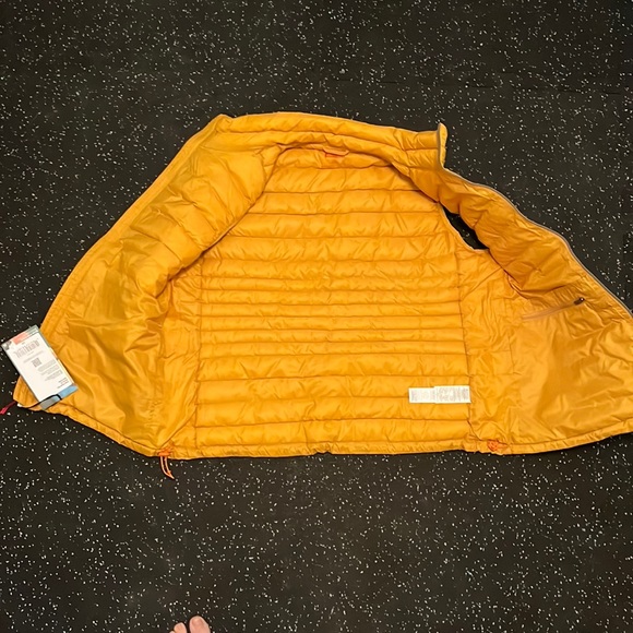 Cotopaxi Fuego Down Vest “Amber Stripes” women’s XL NWT - Picture 9 of 12